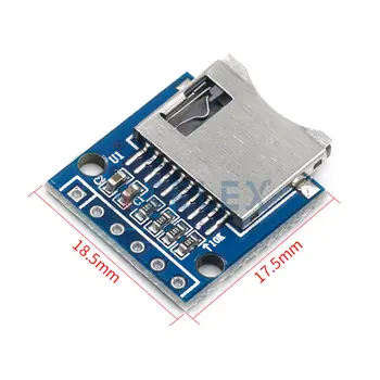 Micro SD de Stocare placă de Expansiune Mini Micro SD TF Card de Memorie Scut Module Cu Ace pentru Arduino, AVR ARM Micro SD de Stocare placă de Expansiune Mini Micro SD TF Card de Memorie Scut Module Cu Ace pentru Arduino, AVR ARM 1