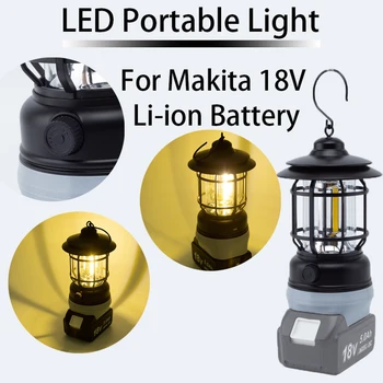 300 Lumeni LED Instrument Portabil Felinar pentru Makita 18V Li-ion de Lumina de Urgenta, Camping Lumină, Lumină LED-uri Portabile
