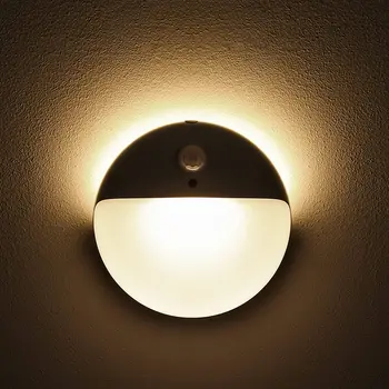 Corpul uman Inducție a CONDUS Lumina de Noapte Senzor de Mișcare Veioza Wireless Dulap Lampa Cameră Scara Dormitor, Montat pe Perete, Lămpi de