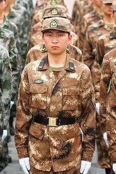 07 Chineză Camuflaj Vintage De Primăvară Costum Barbati Maro Uniformă Militară Includ Pălărie De Pânză Pantaloni 4 Insigna