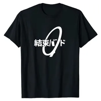 Cravata Cablu Kanji, Hiragana Kessoku Trupa Rocker Trupa T-Shirt De Moda Japoneză Graphic Tee Topuri Litere Tipărite Estetice Haine