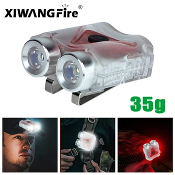 Portabil Mini Lanterna LED-uri USB de Reincarcare Multifunctional Pălărie Clip Lumină Camping Breloc Lampa pentru Vânătoare, Drumeții
