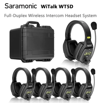 Saramonic WiTalk WT5D Full-Duplex, Wireless, Interfon Comunicare Cască Sistem 5-persoană Apel Intercom