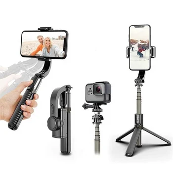 Auto Echilibru Selfie Stick Gimbal Stabilizator, 360° Rotație Trepied cu Telecomanda Wireless, Suport de Telefon, pentru Tiktok Vlog Youtuber