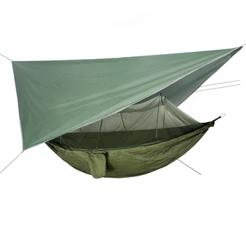 Plasă de țânțari Hamac și Baldachin Set de recreere în aer Liber Camping Net de Pat Copac Cort
