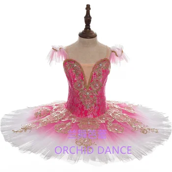 Suger De Culoare De Înaltă Calitate Profesională Personalizate Dimensiune Adult Fete Pasăre Roz De Balet Tutu Costume