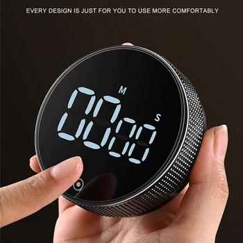 LED Digital Cronometru de Bucătărie Pentru Gătit Duș Studiu Cronometru Ceas Deșteptător Magnetic Electronic de Gătit Timp Countdown Timer Noi