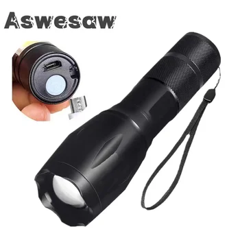 Aswesaw Lumina Puternica Lanterna LED-uri Lanterna Mini rezistent la apa Lumină Puternică Portabil în aer liber Flash echipamente în aer liber