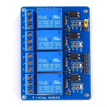 4 Circuit Releu Electromagnetic Modul de 5v Patru-way Relay Driver Modulul Plc Singur Chip Microcomputer Modulul Control Panel