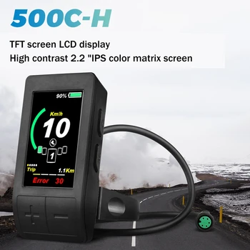 Pentru Bafang Motor Central de Culoare de Afișare Metru 500C-H TFT Ecran LCD Display Biciclete Modificate Verticală Ecran Codul de Masă