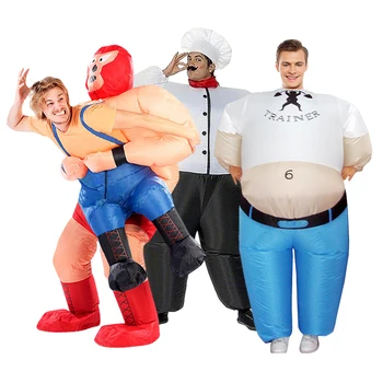 Bucatar Restaurant Pro Wrestler Antrenor De Fitness Popeye Cosplay Costum Gonflabil Mascat De Halloween Festival Petrecere Popi Set