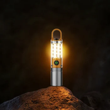 Portabil-Cheie De Lanț De Camping Lanterna Multifunctionala Usor De Lumină Pentru Drumeții În Aer Liber