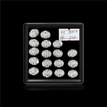 Frumos Tăiat Oval VVS1 Moissanite Diamante 0.5/1.0/2.0 Cts Pentru a Face Bijuterii Cu GRA Raport