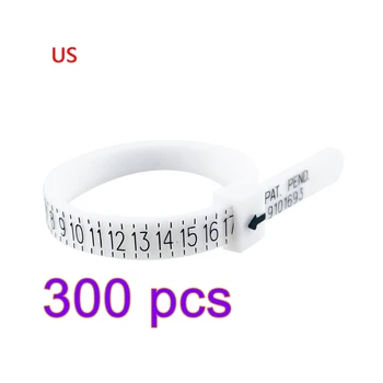 300pcs-Dimensiune Inel de Măsurare Cerc se Potrivesc NE Ofițer American pentru Degetul Indicator Bărbați Femei Marimi-O-Z Bijuterii Accesorii Instrumente
