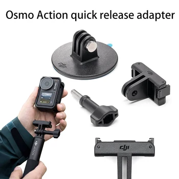 Pentru DJI Osmo Acțiune 4/3 Magnetic Eliberare Rapidă Adaptor de Acțiune aparat de Fotografiat Stand Accesorii 1/4 Șurub cu Două Dinte Conector