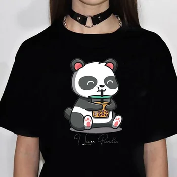 Ceai cu bule Tee femei amuzant designer t shirt girl anime harajuku îmbrăcăminte