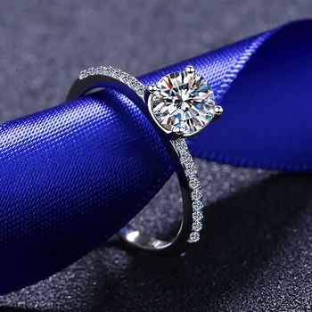 5 Sterling de Argint colorate Mossanne Diamant inel de moda pentru femei de moda orbitor bine de bijuterii de mireasa mireasa uzura de partid
