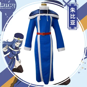 2023 Noi Fairy Tail Juvia Lockser Anime Cosplay Costum Femeie De Halloween Costum Albastru Rochie Fete Petrecere Poarte Îmbrăcăminte Costum Set