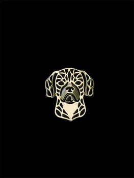 Noul Design Clasic Animal Corcitură De Câine Brosa De Aur De Argint De Culoare Designer Brosa Pentru Bărbați Overwatch Cadou Pentru Prietenul Tatălui
