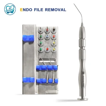 Dentare Endodontic Endo De Ștergere Fișier Kit De Sistem De Canal Rupte File Extractor Set/5 NiTi Calea De Gaurit/ 3 Tăiere Canulă