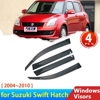 Parbriz pentru Suzuki Swift Hatch 2004~2010 2008 2009 2006 2007 Accesorii 4x Deflectoare Auto Windowa Vizorul Ploaie Spranceana Paznici