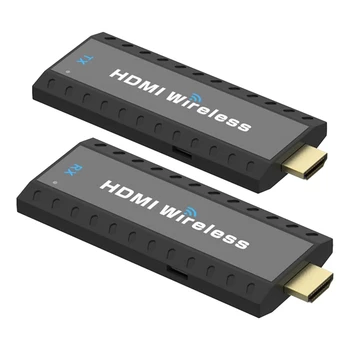 Wireless Compatibil HDMI Transmițător Receptor, Extender Wireless Adaptor Transmițător Wireless, Ecran Proiector
