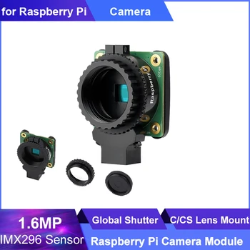 Raspberry Pi Original Global Shutter Camera Modulul de 1.6 MP IMX296 Senzor Opțional 6mm CS 16mm C-mount 8-Obiectiv de 50mm pentru Pi 4B Zero