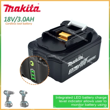 Makita 18V Acumulator 3.0 Ah Acumulator 18650 Litiu-ion, Potrivit Pentru Makita Instrument de Putere BL1860 BL1830 BL1850
