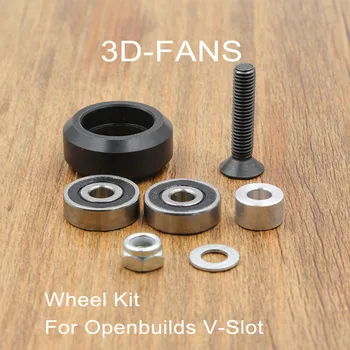 1Set Imprimantă 3D, RepRap CNC Puternic Solid V Kit de roți pentru Openbuilds V-Slot feroviar,OX CNC, solid roata Liniar de Extrudare