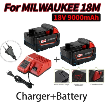 Acumulatori Pentru Milwaukee M18B5 XC Litiu-ION 9.0/6.0/5.0 Ah încărcător de baterie Pentru Milwaukee M18 instrumente de 12~18V