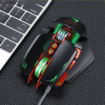 Moda cu Fir Gaming Mouse Ergonomic cu iluminare RGB Soareci Programare Macro Optic USB Mouse-ul Pentru Laptop-Calculator PC Gamer Mause