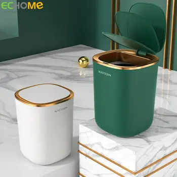 Echome 12L Inteligent Gunoi de Inducție Tip de Bucătărie de uz Toaletă Automată Flip Lux Lumina Electric de Inducție Găleată