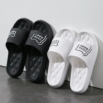 Vara Familie Papuci Femei Interioară, Baie de Desene animate Drăguț Sandale Feminine Dormitor Non-slip EVA Casă Pantofi Diapozitive