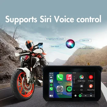 Bluetooth 5.0 Motocicleta Carplay Motociclete Speciale Navigator 5 Inch Ecran Tactil rezistent la apa Ip65 GPS Navigator Motocicleta