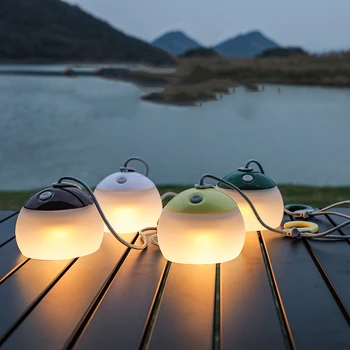Alimentat de la baterie Cort Masă de Lumina Pentru Exterior de Urgență Mini Retro Felinar Camping USB Reîncărcabilă Haning Cârlig Lumina de Noapte