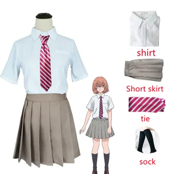 Anime Tokyo Răzbunătorul Tachibana Hinata Cosplay Costum JK Școală Tinute Camasa Cravata Fusta Sosete Costum