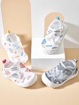 Copii Vara ochiurilor de Plasă Respirabil Non-Alunecare Pantofi de Copil 10M-4Y Copii Băieți Fete Bomboane de Culoare Sandale Usoare Școală Pantofi Prewalker