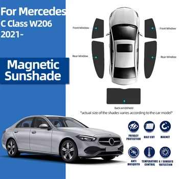 Pentru Mercedes Benz C Class W206 2021 2022 2023 Parbriz Perdea Magnetica Auto Parasolar Parasolar Spate Geam Lateral Umbrele De Soare