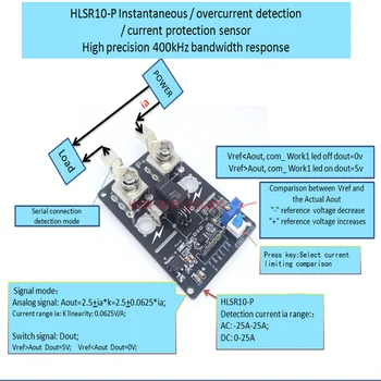 1buc / lot HLSR10-P HLSR 10-P LEM maximal de curent de protecție a modulului senzorului de 400kHz lățime de bandă -25A-25A 62.5 mA/V 