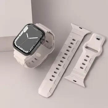 Curea din silicon pentru Apple Watch Band Sport Watch 42mm Bratara 44mm 45mm 49mm Amazfit Bip Curea Dispozitiv Portabil Inteligent Accesorii