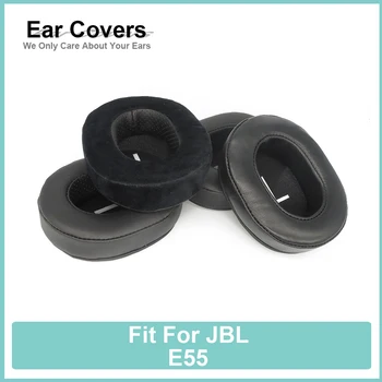 Pernițe Pentru JBL E55 Căști Earcushions Proteine Velur piele de Oaie Tampoane de Spuma pentru Urechi Tampoane Negru Confortabil