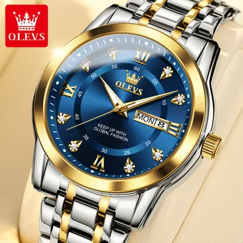 OLEVS 5513 Brand de Top Luxury Mens Ceasuri Cuarț Auto Data Impermeabil Ceas Barbati Casual Luminos Încheietura Ceas Reloj Hombre